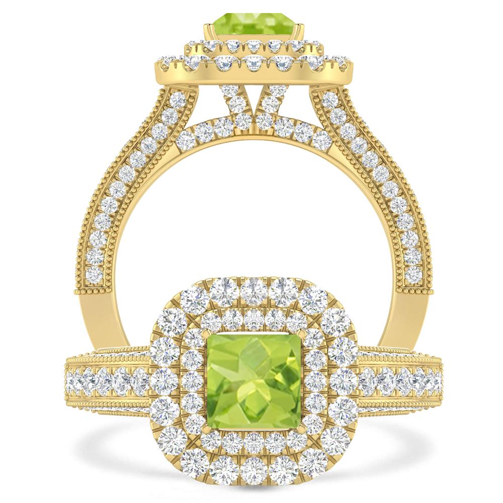 Yellow Gold - Peridot