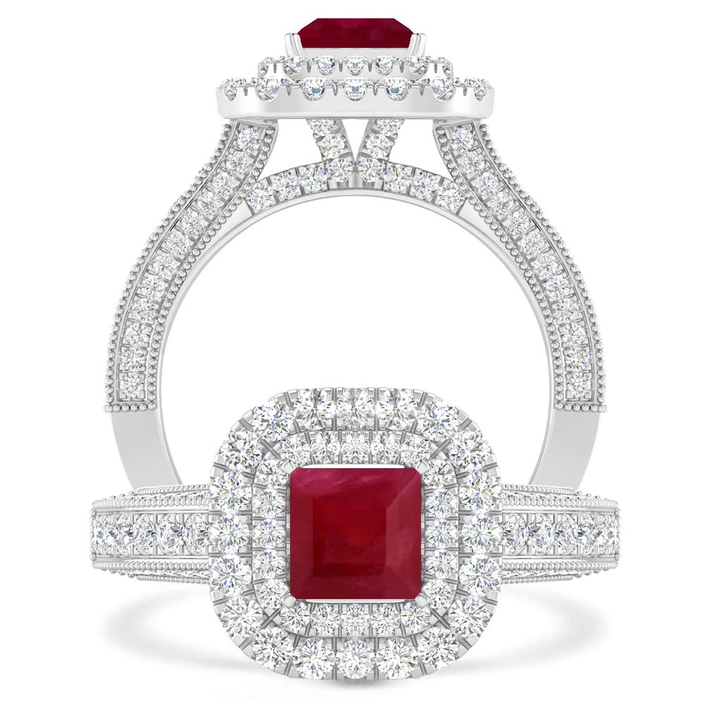 White Gold - Ruby