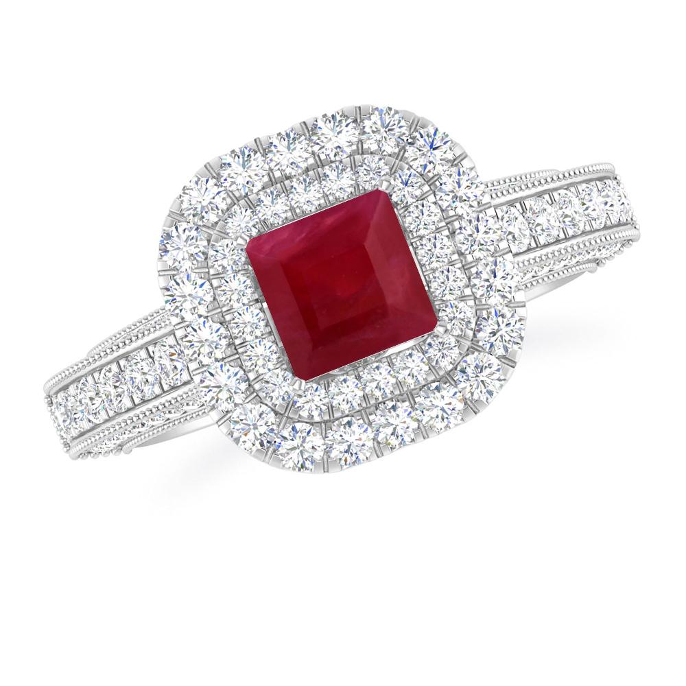 White Gold - Ruby