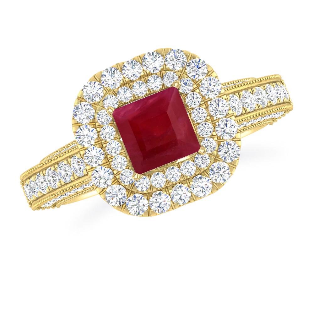 Yellow Gold - Ruby