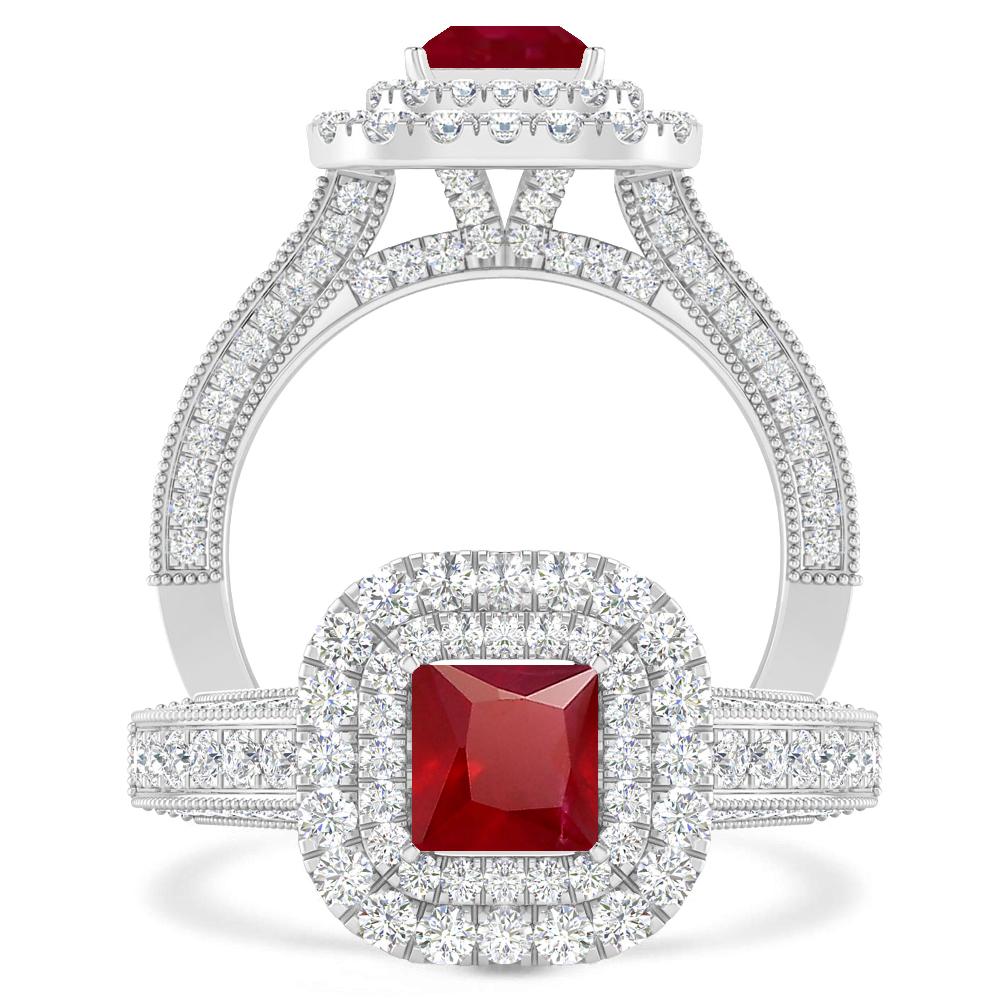 White Gold - Ruby