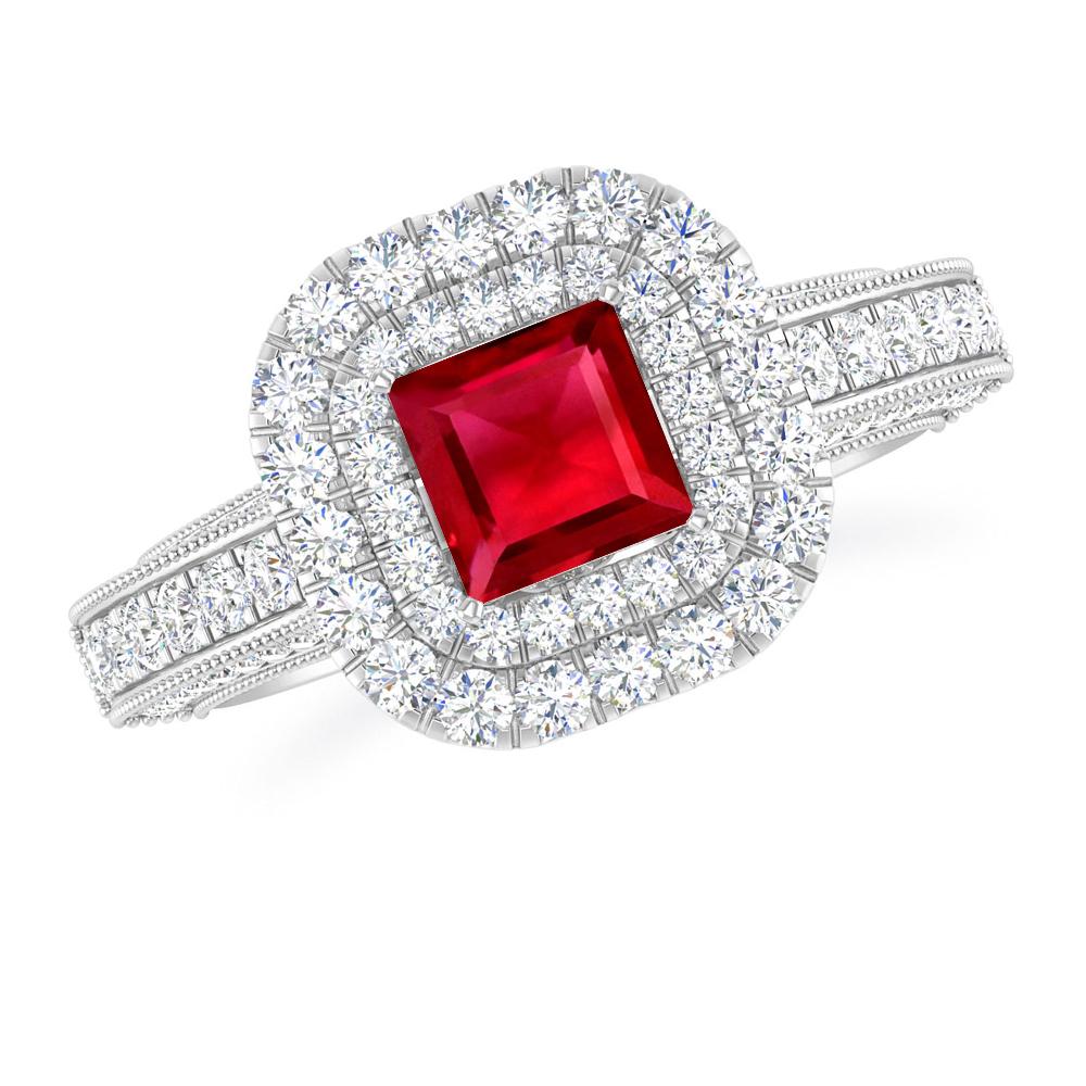 White Gold - Ruby