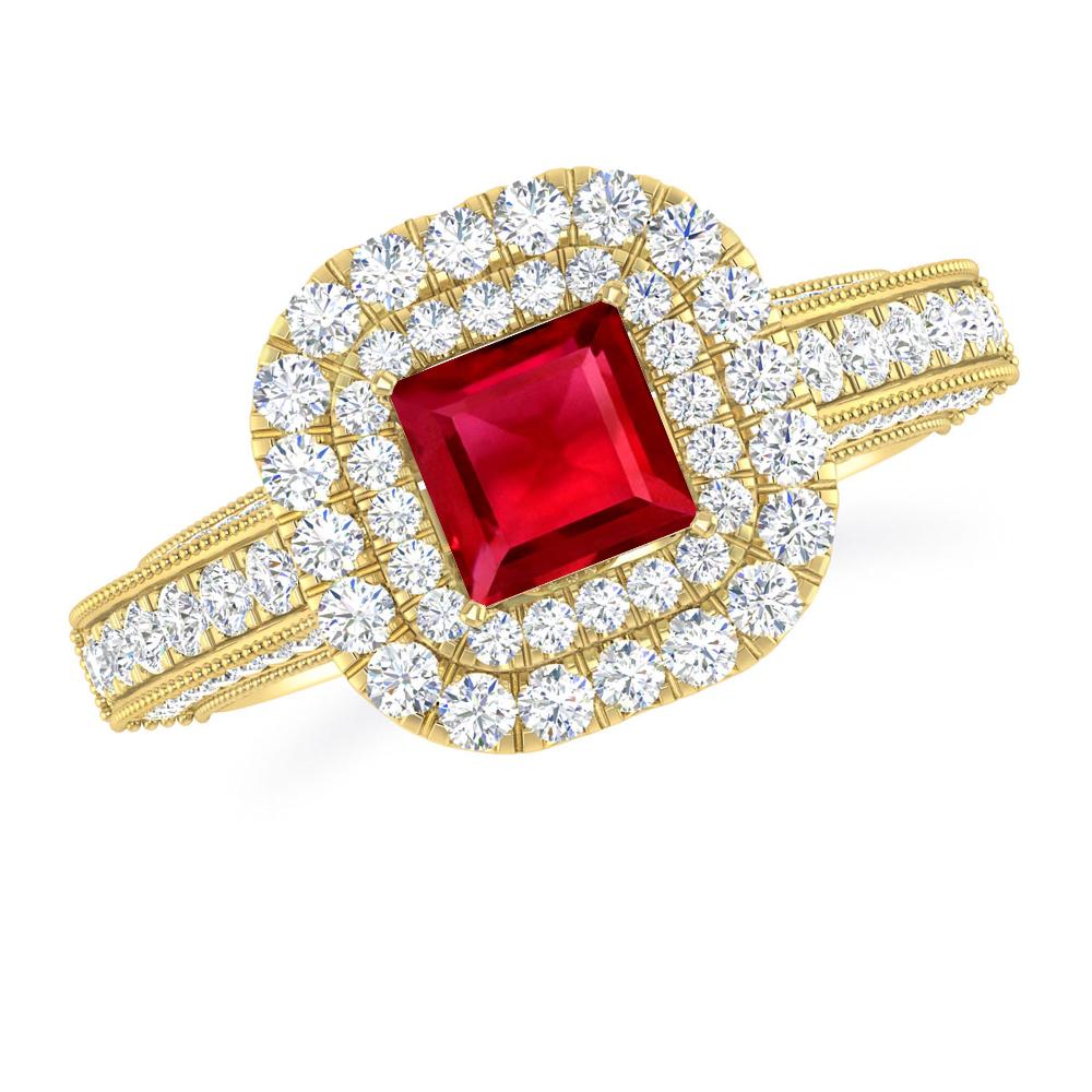 Yellow Gold - Ruby