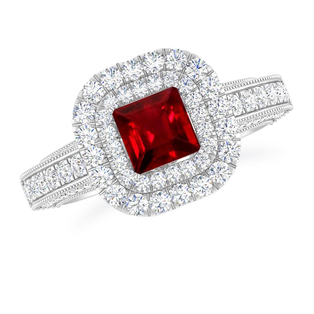 White Gold - Ruby