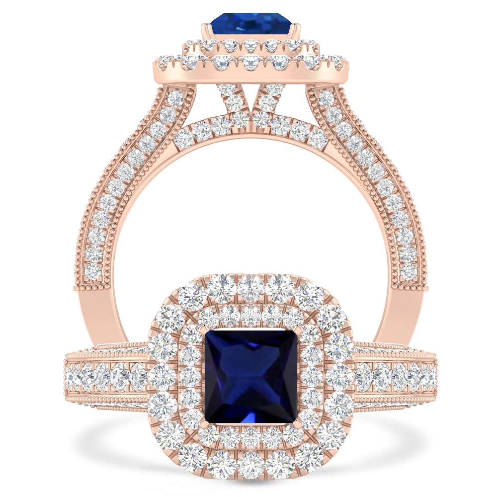 Rose Gold - Sapphire