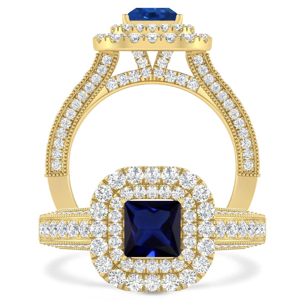 Yellow Gold - Sapphire