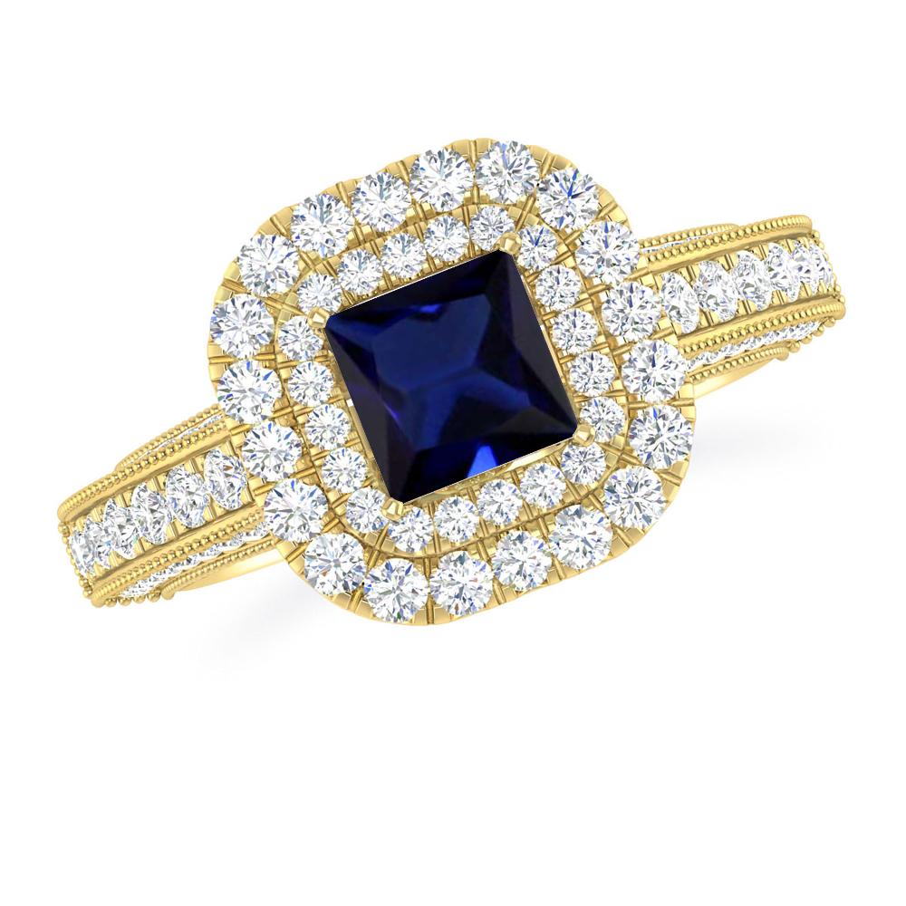 Yellow Gold - Sapphire