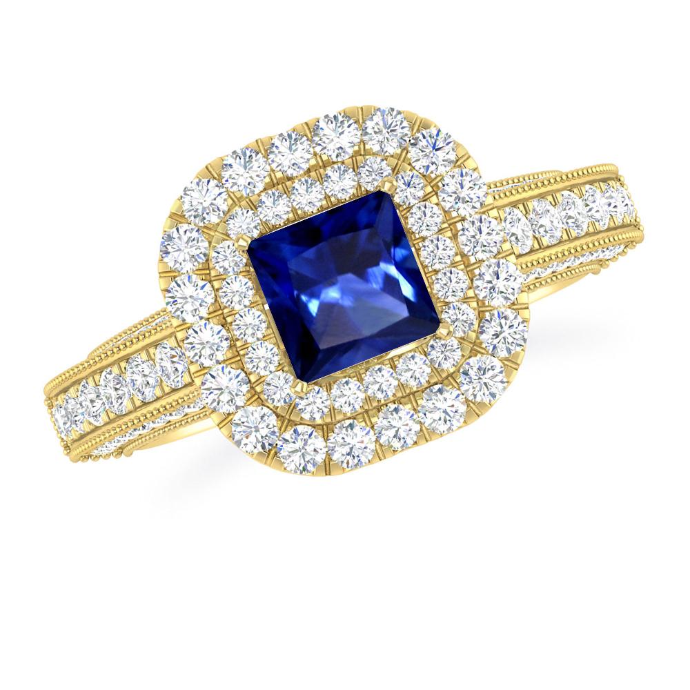 Yellow Gold - Sapphire