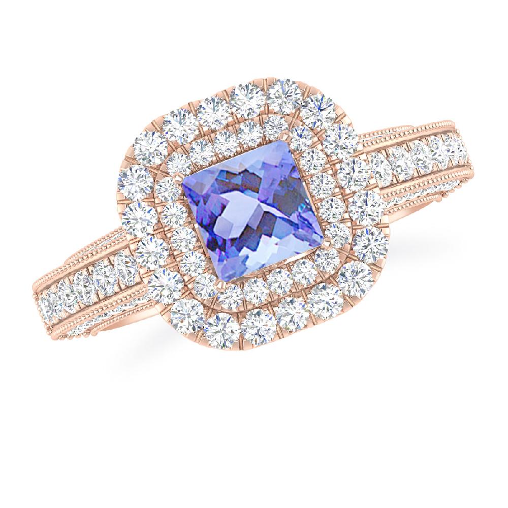 Rose Gold - Tanzanite