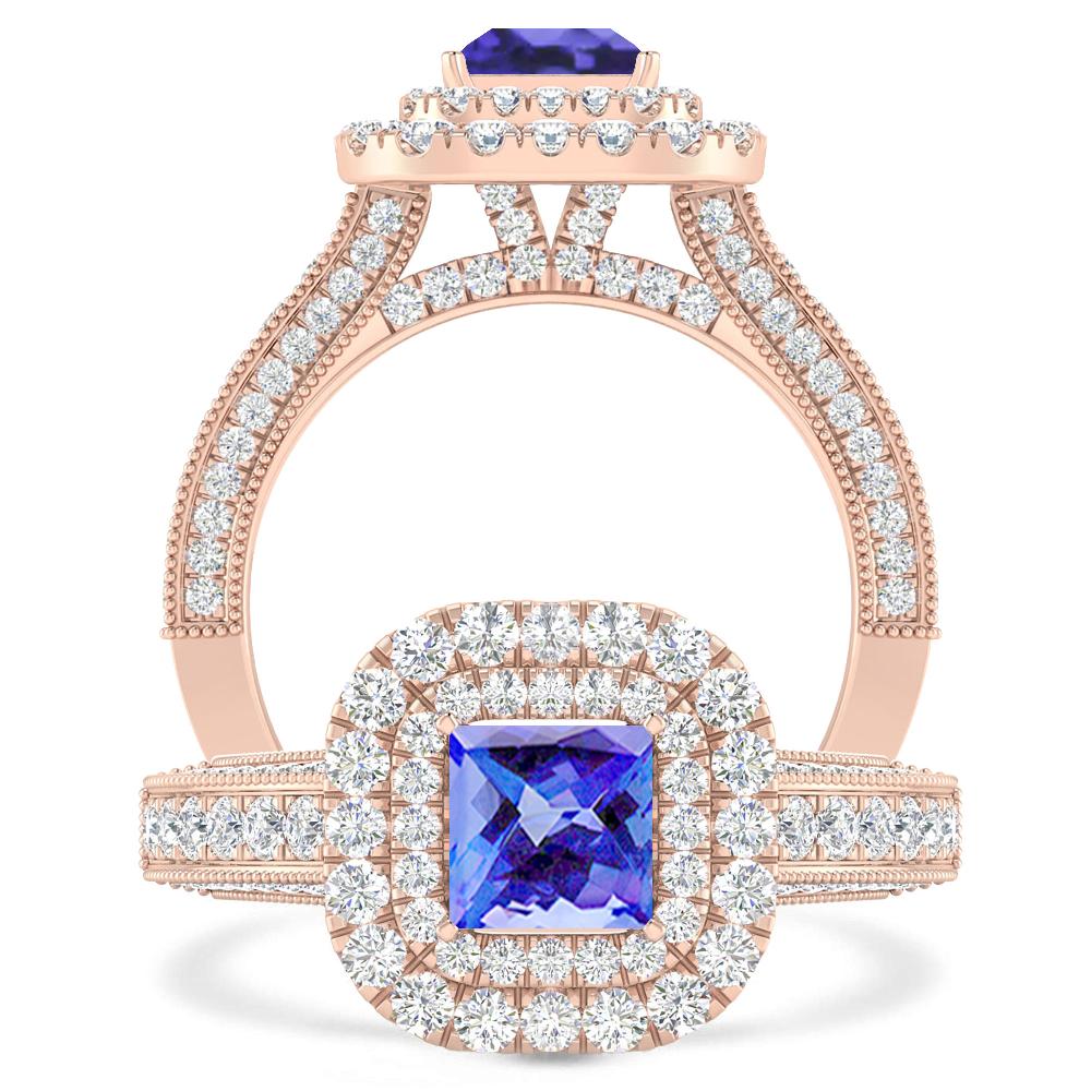 Rose Gold - Tanzanite