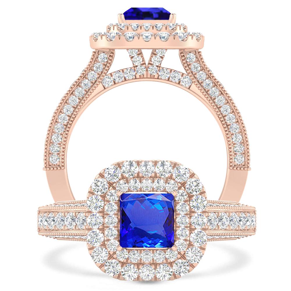 Rose Gold - Tanzanite