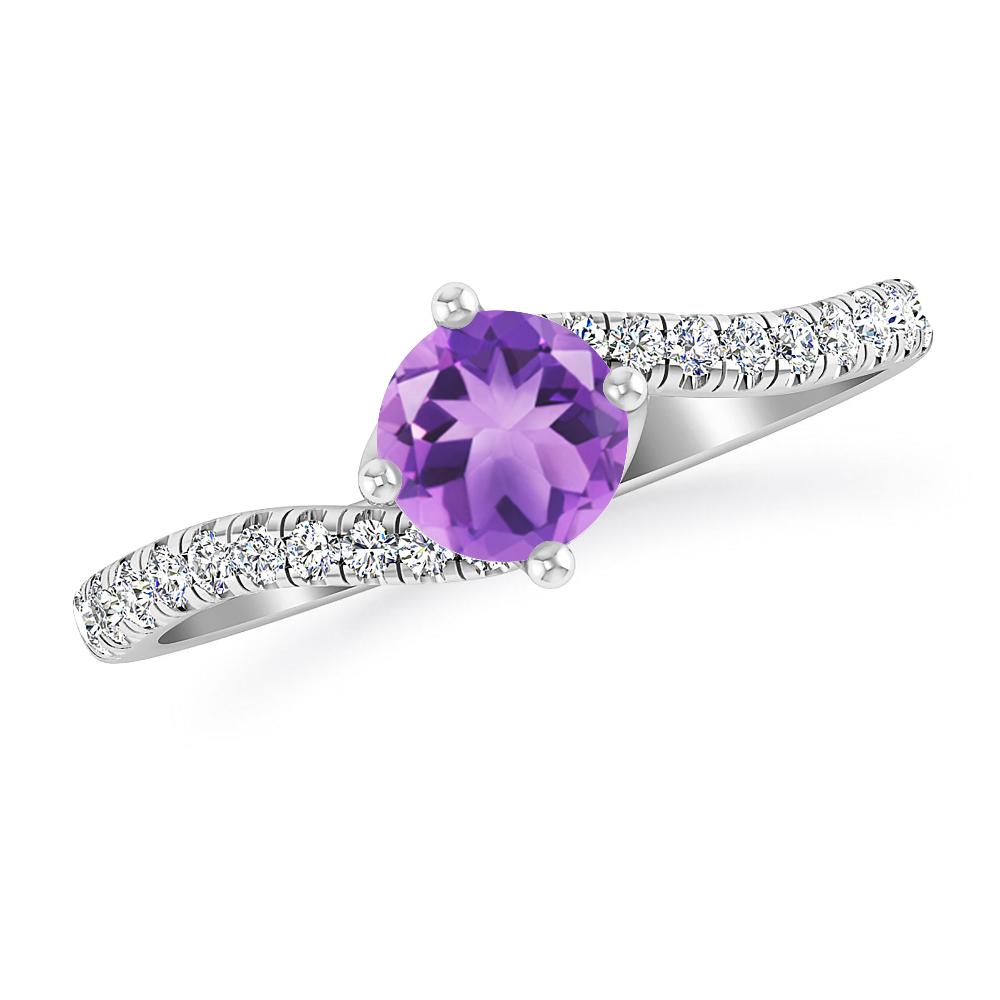 White Gold - Amethyst