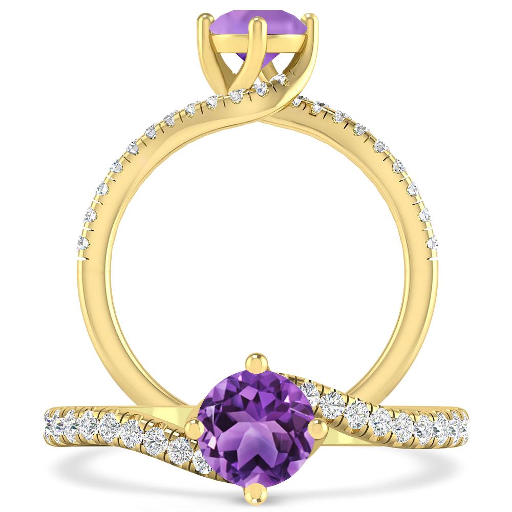 Yellow Gold - Amethyst