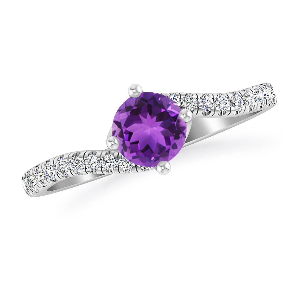 White Gold - Amethyst