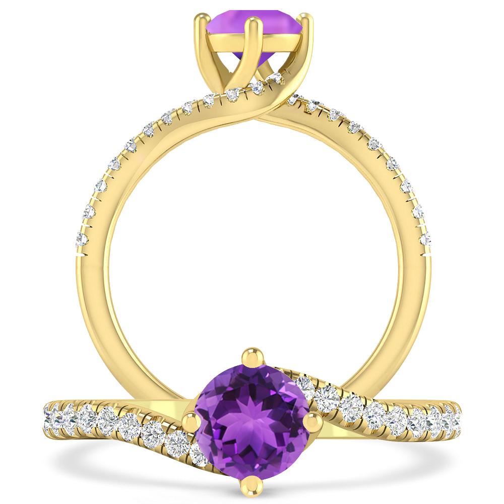 Yellow Gold - Amethyst