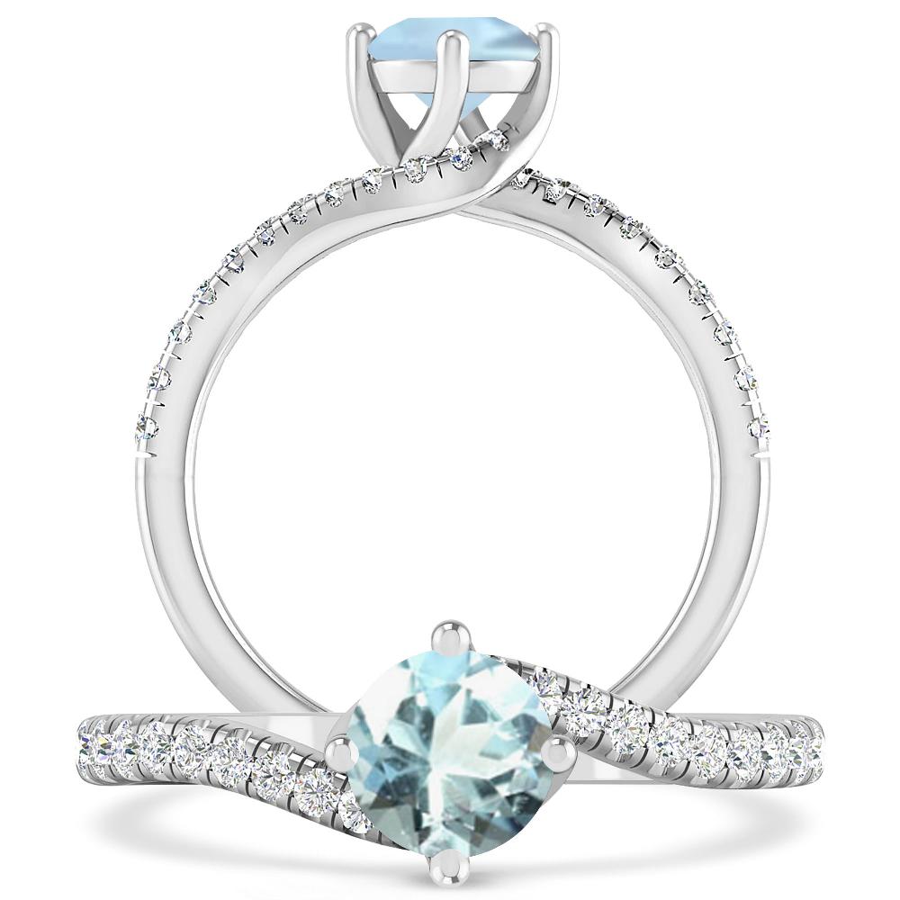 White Gold - Aquamarine