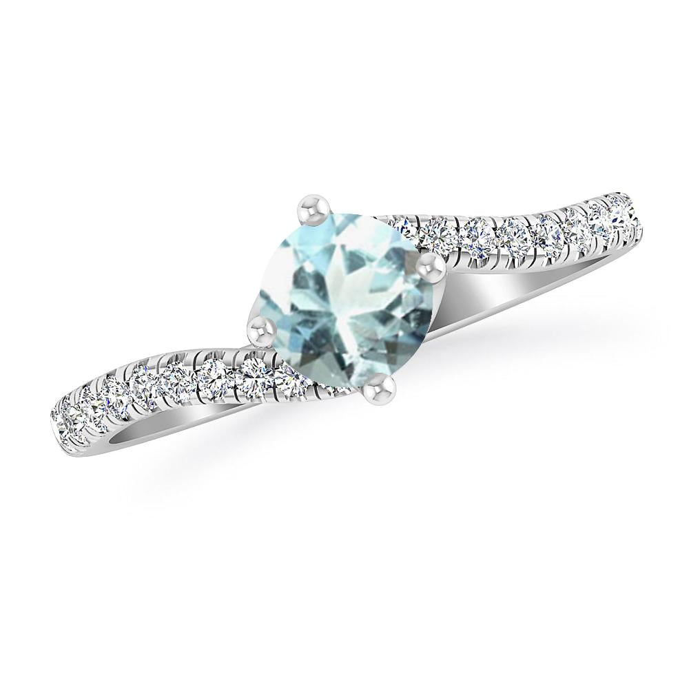 White Gold - Aquamarine