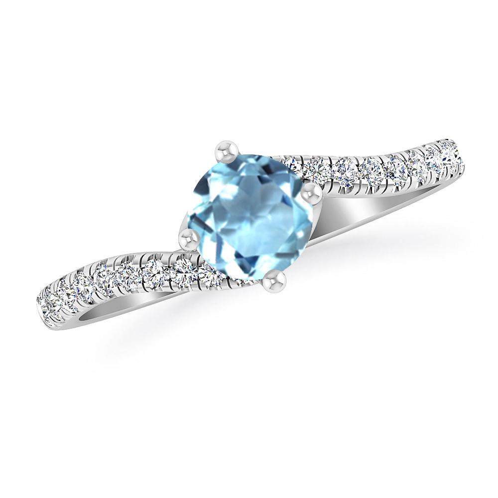 White Gold - Aquamarine