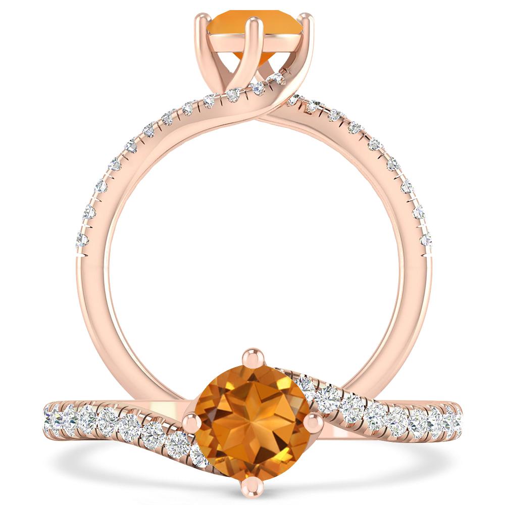 Rose Gold - Citrine