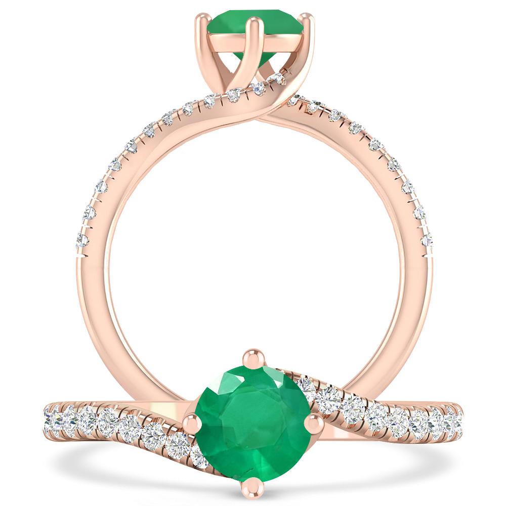 Rose Gold - Emerald