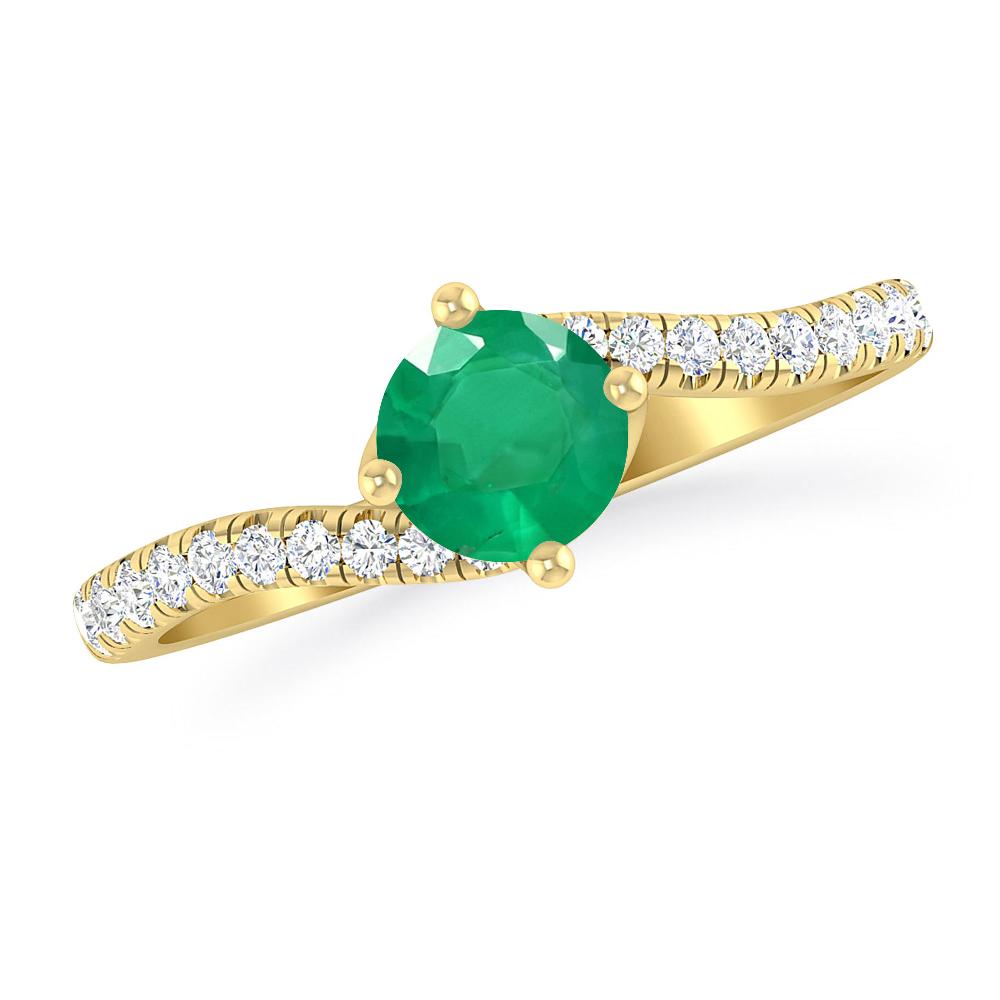 Yellow Gold - Emerald