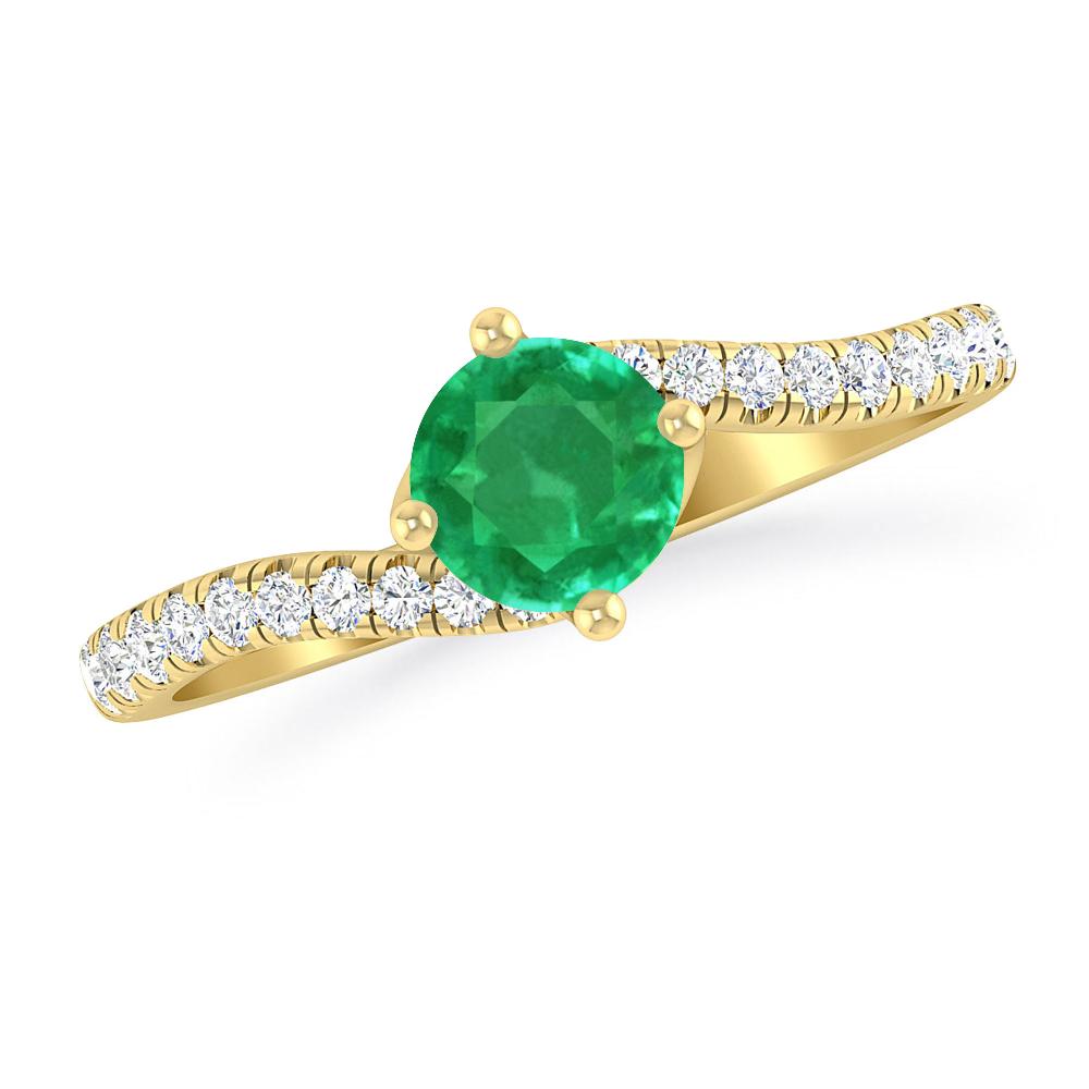 Yellow Gold - Emerald