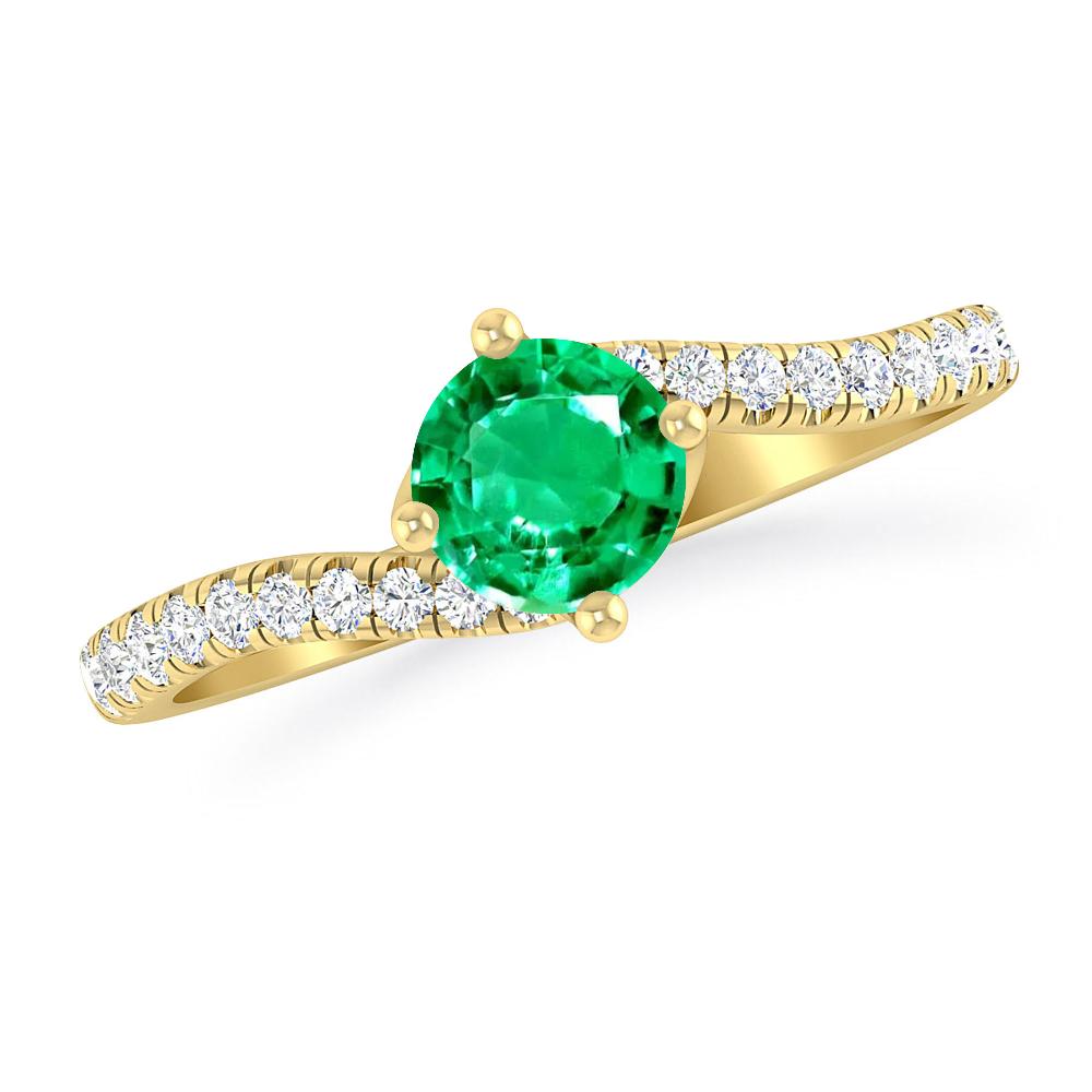 Yellow Gold - Emerald