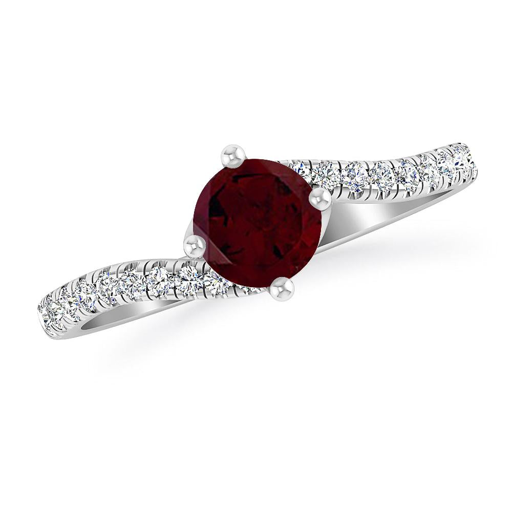 White Gold - Garnet