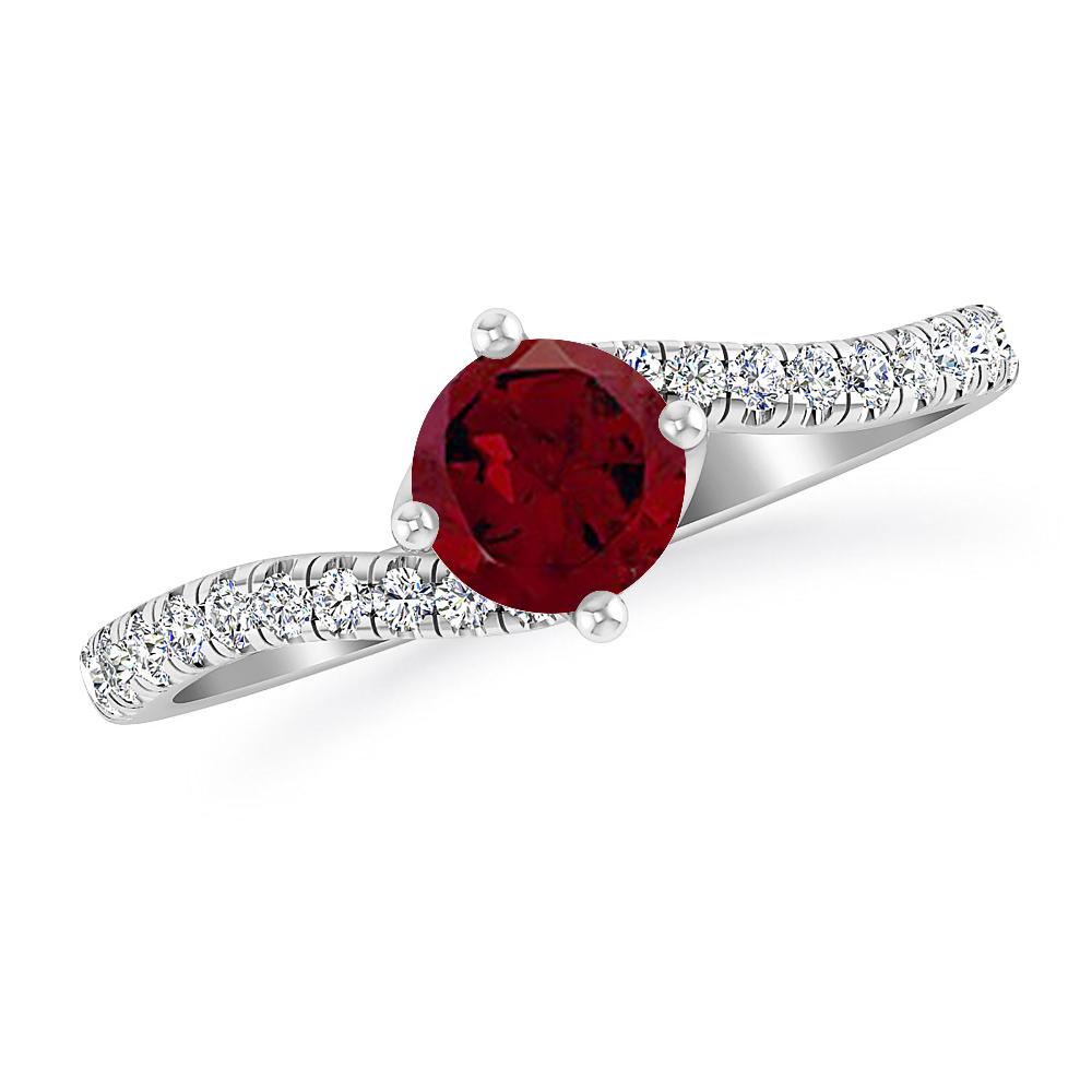 White Gold - Garnet