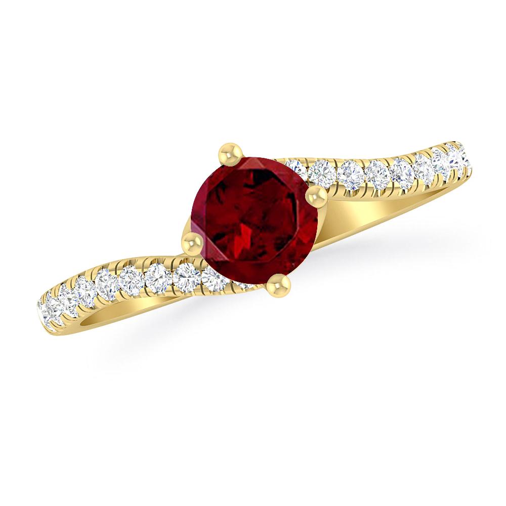 Yellow Gold - Garnet