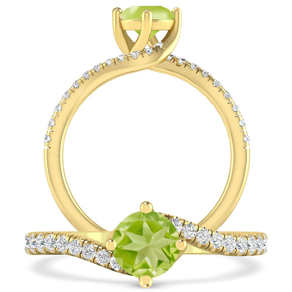 Yellow Gold - Peridot