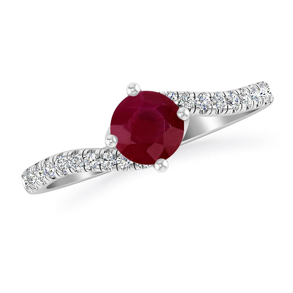 White Gold - Ruby