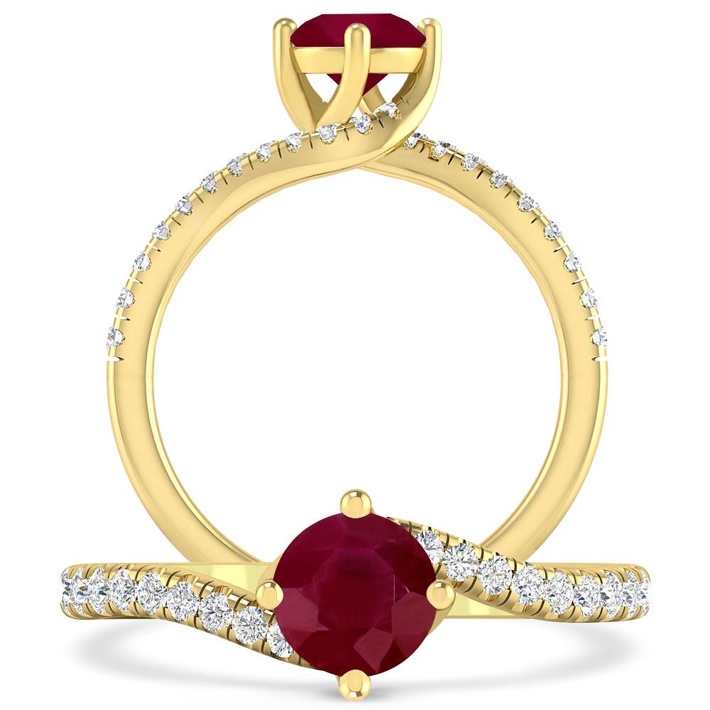 Yellow Gold - Ruby