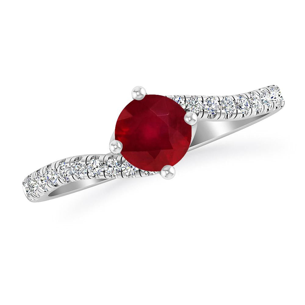 White Gold - Ruby