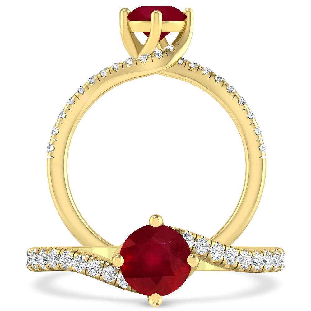 Yellow Gold - Ruby