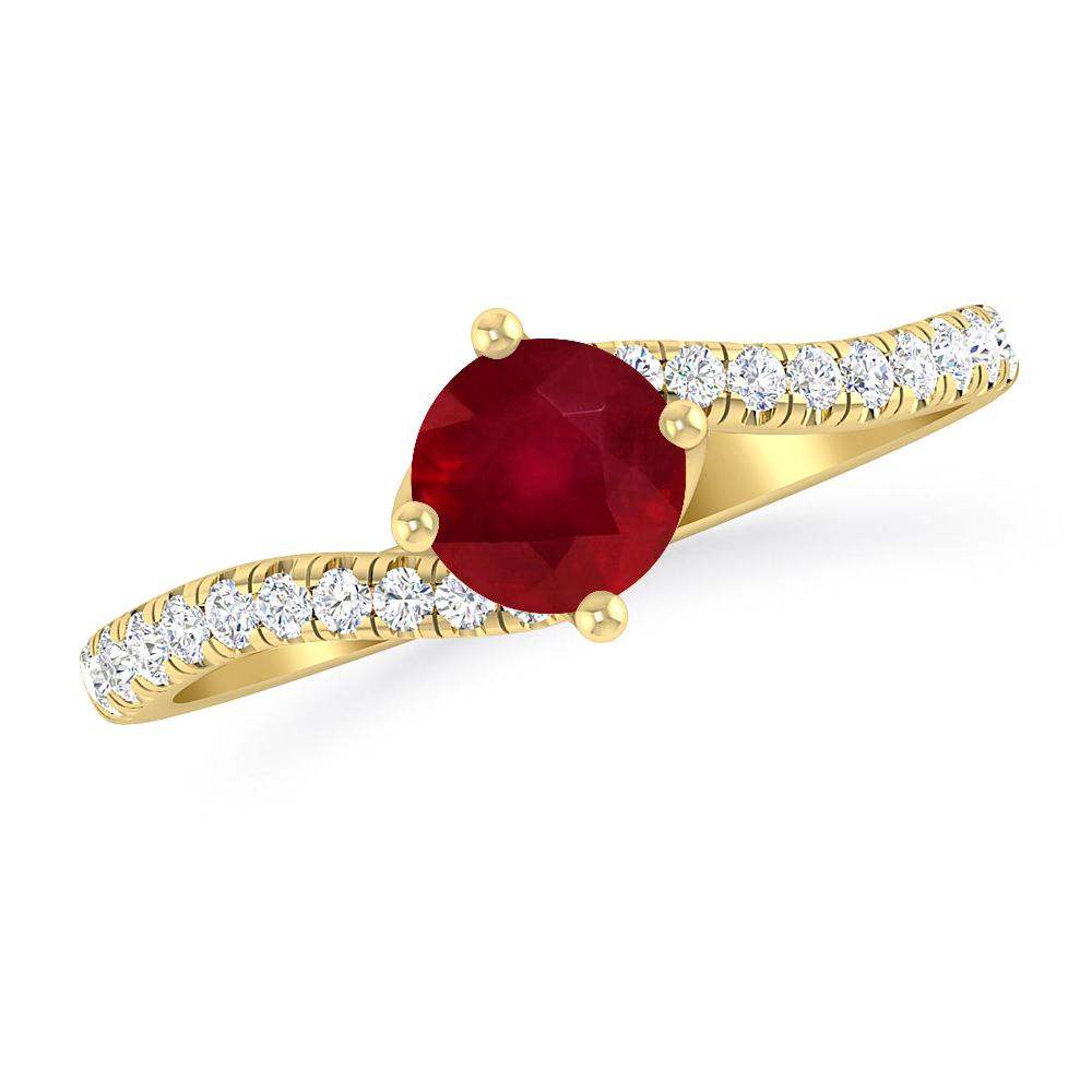 Yellow Gold - Ruby