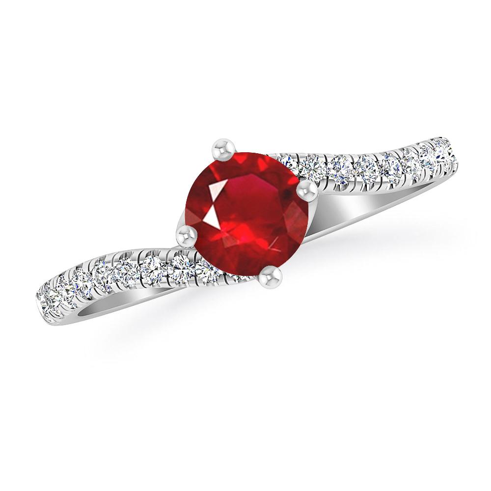 White Gold - Ruby