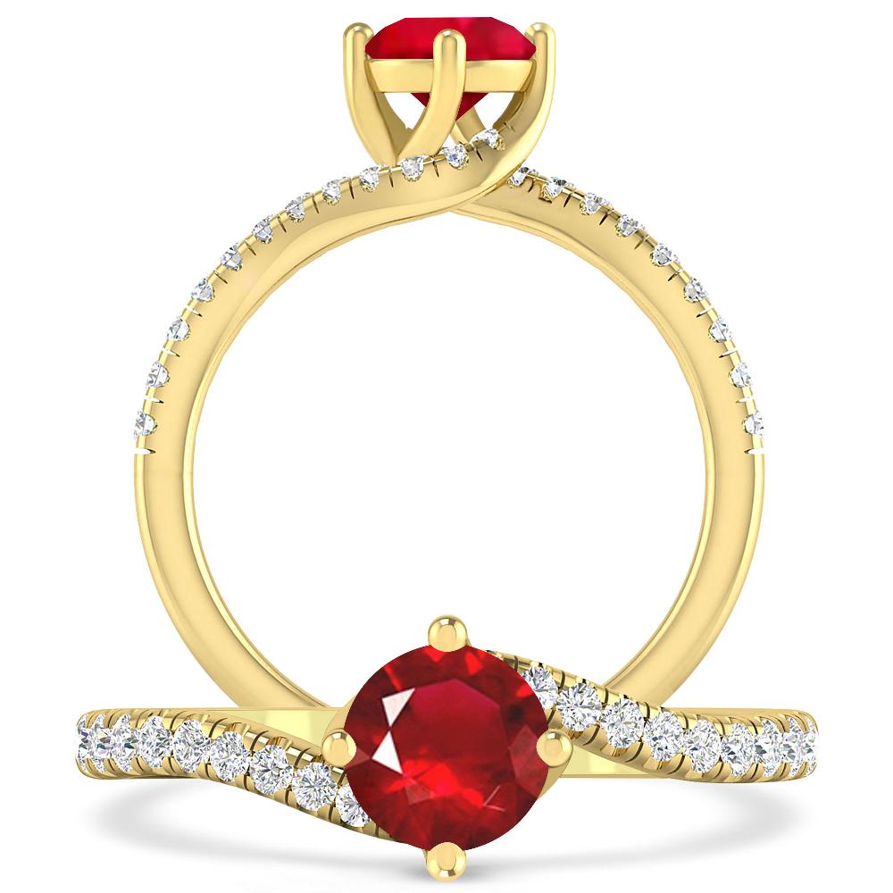 Yellow Gold - Ruby