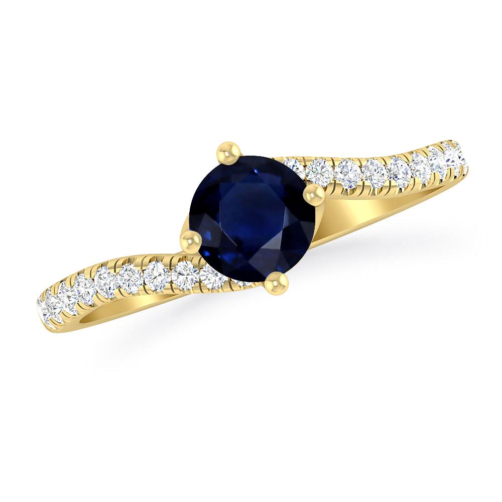 Yellow Gold - Sapphire