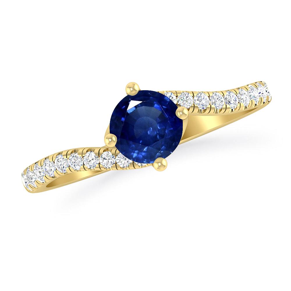 Yellow Gold - Sapphire