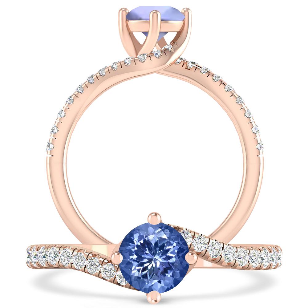 Rose Gold - Tanzanite