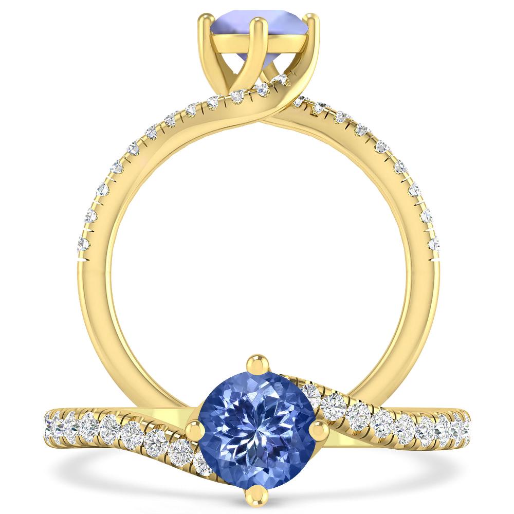 Yellow Gold - Tanzanite