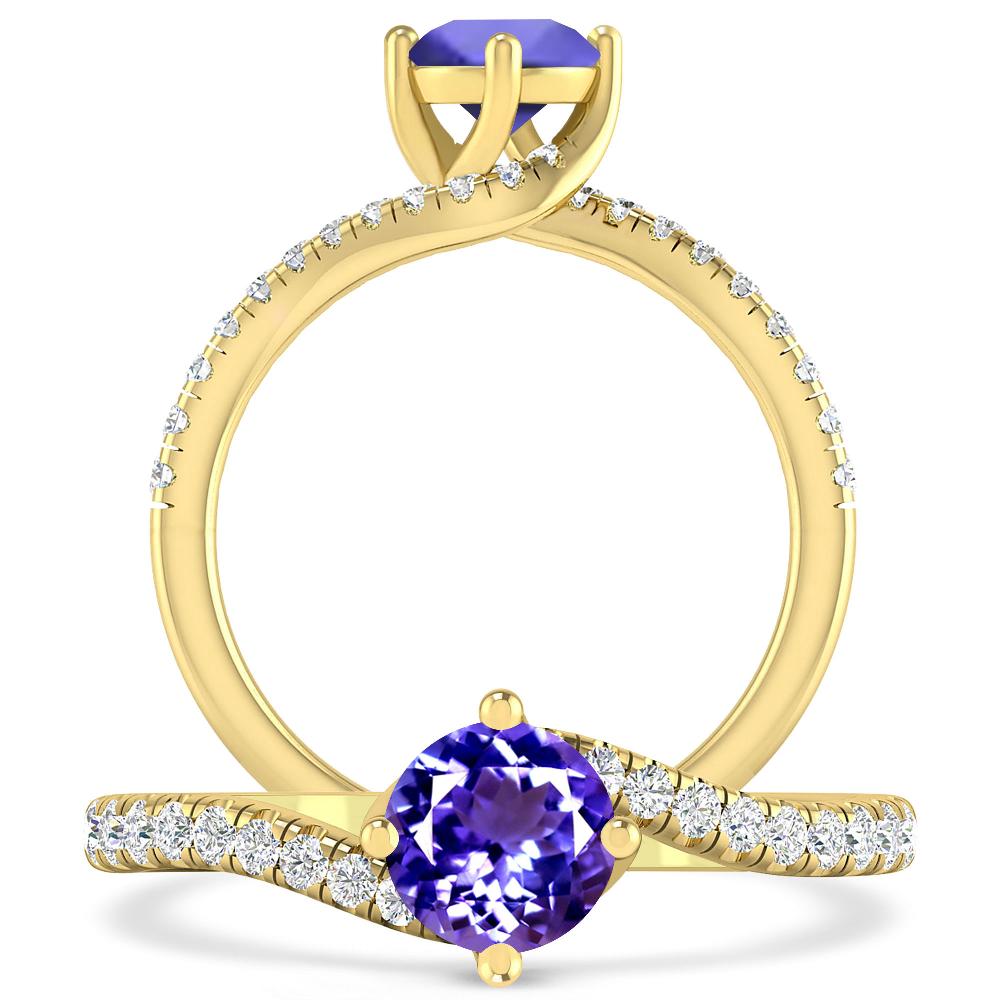 Yellow Gold - Tanzanite