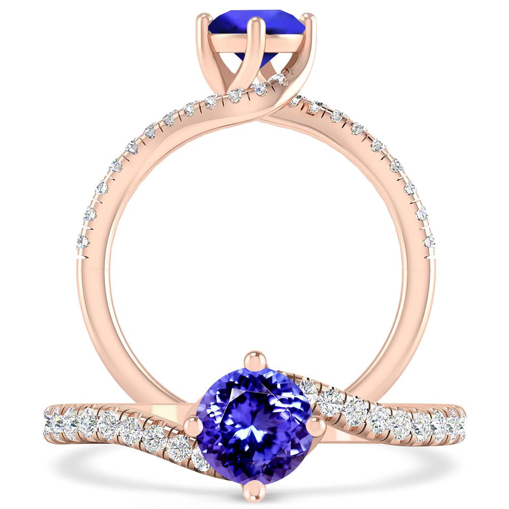 Rose Gold - Tanzanite