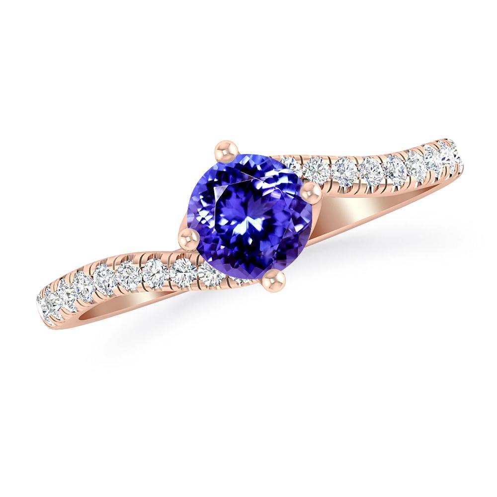 Rose Gold - Tanzanite