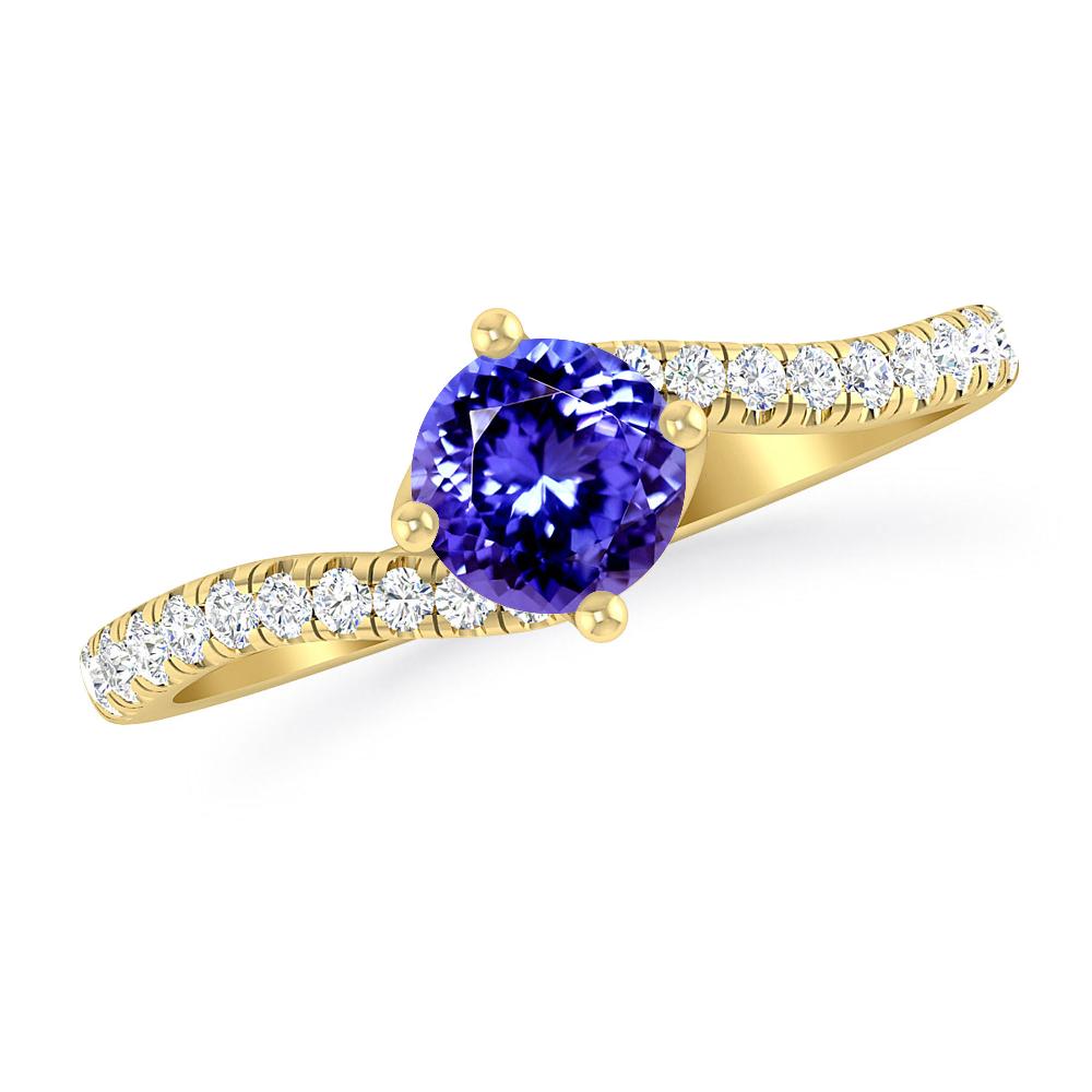 Yellow Gold - Tanzanite