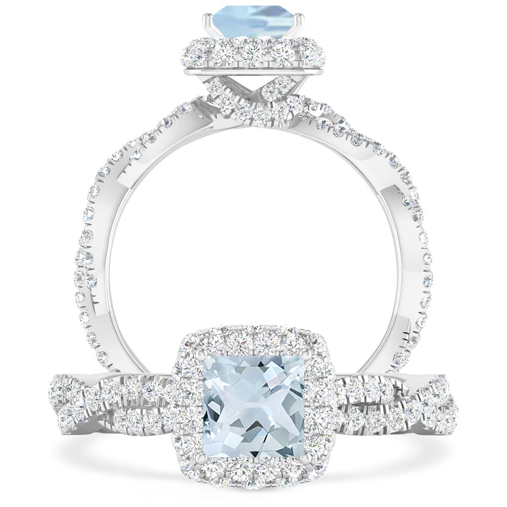 White Gold - Aquamarine