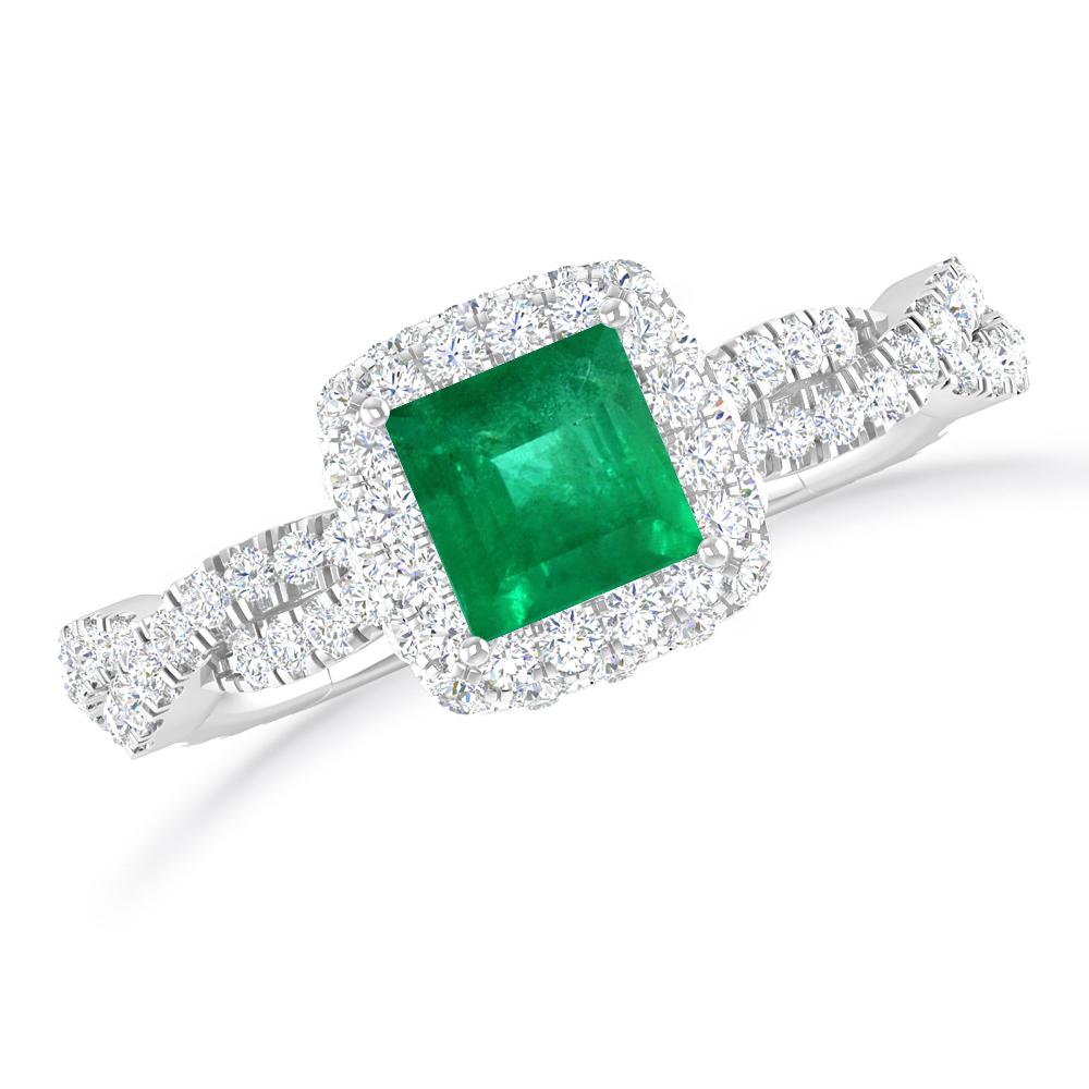 White Gold - Emerald