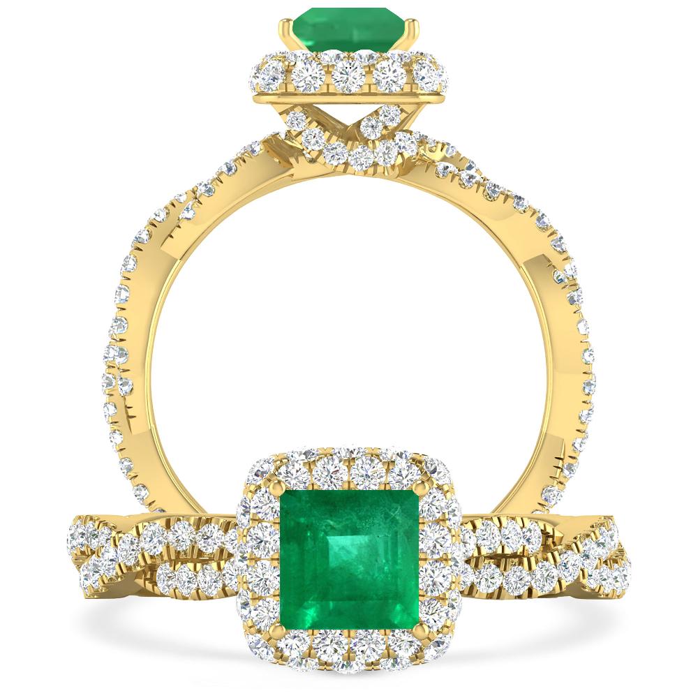 Yellow Gold - Emerald