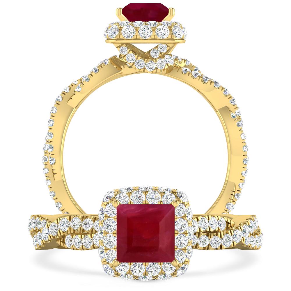 Yellow Gold - Ruby